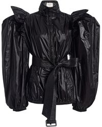 Saint Laurent - Balloon-Sleeve Nylon Windbreaker - Lyst