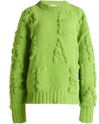 Bottega Veneta - Logo-knit Chenille Sweater - Lyst