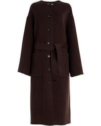 Ulla Johnson - Fernanda Double Faced Wool Oversized Coat - Lyst