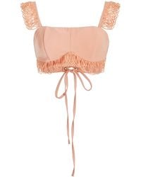 Andrea Iyamah - Rizo Embroidered Crop Top - Lyst