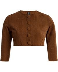 Lisa Marie Fernandez - Seersucker Cardigan - Lyst