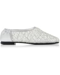 Jonathan Simkhai - Eden Embroidered Metallic Ballet Flats - Lyst