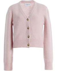 Brandon Maxwell - The Sloane V-Neck Cashmere-Silk Cardigan - Lyst