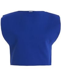 Jil Sander - Knit Cropped Top - Lyst