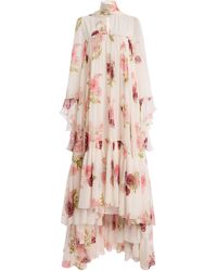 Giambattista Valli - Floral Georgette Maxi Dress - Lyst