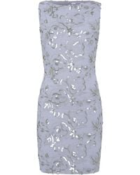 knee length dresses for ladies Zahara Lace Overlay Thin Strap Mini Dress White main image 1
