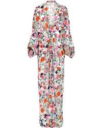 Francesca Miranda - Francesca Floral Silk-blend Kimono - Lyst