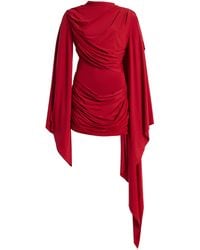 De La Vali - Exclusive Perisa Draped Jersey Mini Dress - Lyst