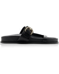 A.Emery - Prince Leather Slide Sandals - Lyst