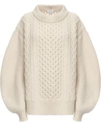 Malo - Aran Virgin Wool-Cashmere Crewneck Sweater - Lyst