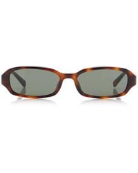 Saint Laurent - Erin Oval-Frame Acetate Sunglasses - Lyst