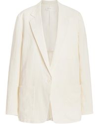 The Row - Enza Linen Single-breasted Blazer - Lyst
