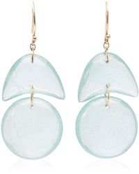 Ten Thousand Things - Tiny Arps 18k Yellow Gold Aquamarine Earrings - Lyst