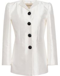 Valentino Garavani - Tailored Elegant Silk Blazer - Lyst