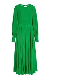 ROTATE BIRGER CHRISTENSEN Mary Crepe Midi Dress - Green