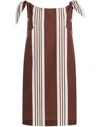 Posse - Rosie Striped Cotton Mini Dress - Lyst