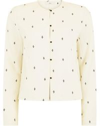 Harris Tapper - Exclusive Eileen Embroidered Silk-Blend Top - Lyst