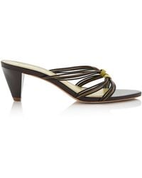 STAUD - Carrie Leather Mules - Lyst