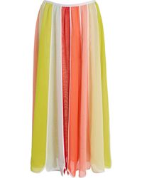 Rosie Assoulin - Exclusive Riviera Silk-chiffon Umbrella Midi Skirt - Lyst