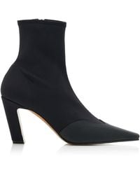 KHAITE - Nevada Stretch-Leather Ankle Boots - Lyst