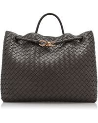 Bottega Veneta - Andiamo Large Intrecciato-leather Handbag - Lyst