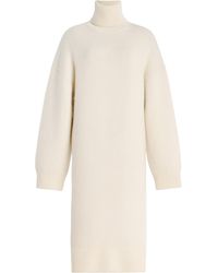 TOTEME - Cashmere-Wool Turtleneck Midi Sweater Dress - Lyst