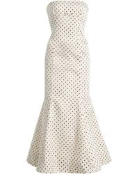 ROTATE BIRGER CHRISTENSEN - Polka-Dot Satin Midi Dress - Lyst