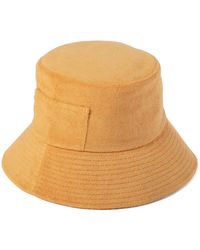 Lack of Color Wave Cotton Terry Bucket Hat - Orange