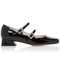 Roger Vivier - Mini Tres Vivier Patent Flats - Lyst