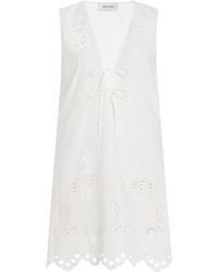 Matteau - Cotton Broderie Anglaise Mini Dress - Lyst