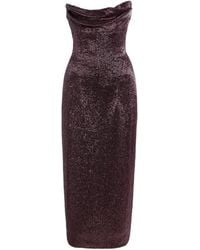 Wiederhoeft - Ivy Beaded Midi Dress - Lyst