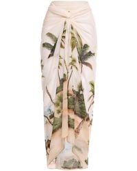 Agua Bendita - Lavanda Arena Cotton-Silk Scarf - Lyst