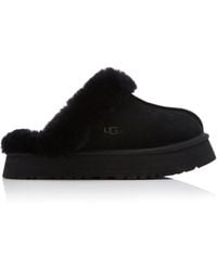 UGG - Disquette Sheepskin Platform Slippers - Lyst