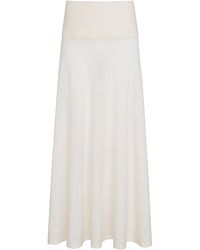 Alaïa - Virgin Wool Maxi Skirt - Lyst