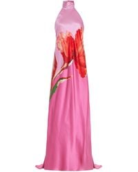Silvia Tcherassi - Exclusive Sherry Floral Stretch-silk Maxi Dress - Lyst