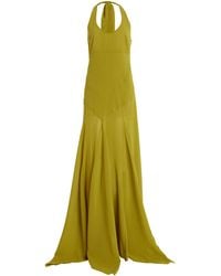 Siedres - Exclusive Raye Scarf-Detailed Midi Halter Dress - Lyst