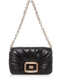 Roger Vivier - Viv' Choc Me Gold-tone Leather Bag - Lyst