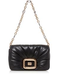 Roger Vivier - Viv' Choc Me Gold-tone Leather Bag - Lyst