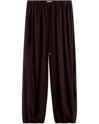 ARAKII - Exclusive Ruched Crepe Wide-Leg Pants - Lyst