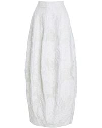 Ashlyn - Callum Silk Jacquard Maxi Skirt - Lyst