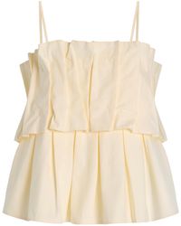 House of Dagmar - Exclusive Sculpted Cotton Top - Lyst