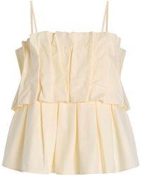 House of Dagmar - Exclusive Sculpted Cotton Top - Lyst