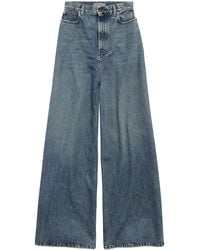 Balenciaga - Rigid High-Rise Wide-Leg Jeans - Lyst