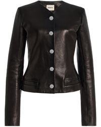 KHAITE - Nara Tailored Leather Jacket - Lyst