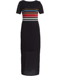 Cala De La Cruz - Exclusive Alessia Striped Jersey Maxi Dress - Lyst