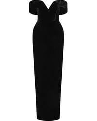 Rachel Gilbert - Ryn Off-Shoulder Velvet Gown - Lyst