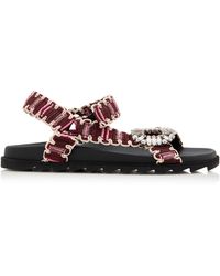 Roger Vivier - Trekky Viv Ribbon Sandals - Lyst