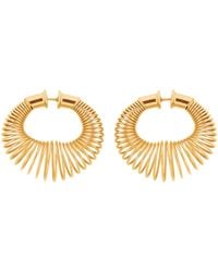 Alaïa - Spiral Small Hoop Earrings - Lyst