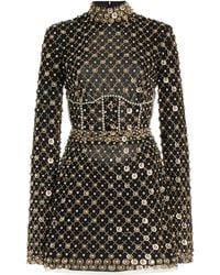 Cucculelli Shaheen - Embellished Tulle Mini Dress - Lyst