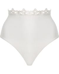 Sea - Leila Eyelet High-Waisted Bikini Bottom - Lyst
